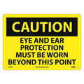 Nmc Caution Eye And Ear Protection Must Be Worn Sign C480RB