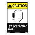 Nmc Caution Eye Protection Area Sign CGA25RB