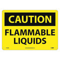 Nmc Caution Flammable Liquids Sign, C492AB C492AB