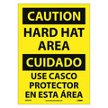 Nmc Caution Hard Hat Area Sign - Bilingual ESC31PB