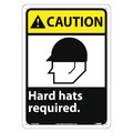 Nmc Caution Hard Hats Required Sign CGA28RB