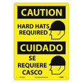 Nmc Caution Hard Hats Required Sign - Bilingual ESC716RB