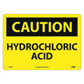 Nmc Caution Hydrochloric Acid Sign, C527RB C527RB