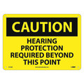 Nmc Caution Hearing Protection Required Sign C516AB