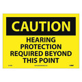 Nmc Caution Hearing Protection Required Sign C516PB