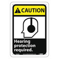 Nmc Caution Hearing Protection Required Sign CGA5R