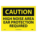 Nmc Caution High Noise Area Ear Protection Required Sign C519PB