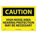 Nmc Caution High Noise Area Hearing Protection Sign C520PB