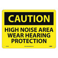 Nmc Caution High Noise Area Wear Hearing Protection Sign C521RB