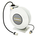 Hubbell Wiring Device-Kellems White Industrial Reel with HBL5369C, UL Type 1, 45 Ft, #12/3 SJO, 20 A, 125 VAC HBLI45123C20
