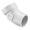 Zoro Select PVC Street Elbow, 45 Degrees, Socket, 6 in Pipe Size P323-060