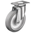 Colson 4" X 1-1/4" Non-Marking Rubber Performa (Flat) Swivel Caster, No Brake, Loads Up To 300 lb 2.04256.445