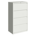 Hirsh 4 Drawer Lateral File Cabinet, White, Legal/Letter 23698