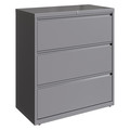 Hirsh 3 Drawer Lateral File Cabinet, Arctic Silver, Legal/Letter 23745