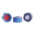 Wheaton Bluemag Cap, 9 mm Dia, Blue, PK100 09-4101