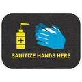 Pig Hand Sanitizer Station Floor Sign, PK4 GMM21002-BK