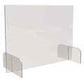 Deflecto Sneeze Guard, Acrylic, Clear, PK2, Width: 31 in PBCTA3123B