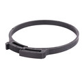 Zoro Select Hose Clamp, Black, 0.335" W, PK10 HC-96-PA66-BK