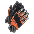 Bdg Mechanics Gloves, M ( 8 ), Black/Orange 20-1-10690-M