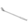 Gearwrench 1/2" Drive 90 Geared Teeth Teardrop Head Style Hand Ratchet, 24" L, Full Polish Chrome Finish 81363T