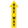 Condor Safety Sign, 12 in H, 4 in W, Plastic, Arrow, English, HWB776T1204 HWB776T1204