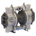 Sandpiper Double Diaphragm Pump, 150 gpm Max. Flow, Valve Type: Flap HD20F1PBSPNS000.