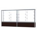 Ghent Display Case, 144x66x16, White, Satin, Walnt 10412WB-SN-W