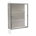 Ghent Lighted Floor Display Case 48x76x20, 12" Base, Bronze 94LFHB-BZ-WHT