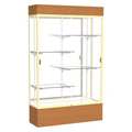 Ghent Lighted Floor Display Case 48x80x16, Mirror 2174MB-GD-MK