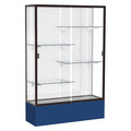 Ghent Spirit Floor Display Case 48x72x16, White, Bronze 374WB-BZ-NY