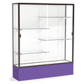 Ghent Spirit Floor Display Case 60x72x16, White, Bronze 375WB-BZ-PE