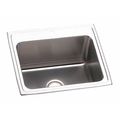 Elkay Sink, Drop-In Mount, 2 Hole, Lustrous Satin Finish DLR2521102