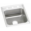 Elkay Sink, Drop-In Mount, 2 Hole, Lustrous Satin Finish LR17202