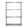 Eagle Group Wire Shelving Unit, 21"D x 48"W x 74"H, 4 Shelves, Gray S4-74-2148V