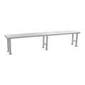 Eagle Group Gowning Bench, Electropolished, 12"Wx84L CRB1284EP