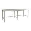 Eagle Group Table, UpturnGalv Tube, Deluxe, 36"Wx132"L UT36132GTEB