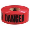 Empire Level Danger Barricade Tape, 3"x1000ft, Red/Blk 272771004