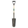 Union Tools Drain Spade Shovel, 14" Tempered Steel Blade, 27 in L Hard Wood Handle 47107