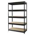 Hirsh Boltless Shelving Unit, 16"D x 36"W x 60"H, 5 Shelves, Steel 17126