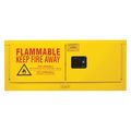 Durham Mfg Horizontal Safety Cabinet, Manual, 12 gal., Yellow 1012MH-50