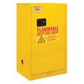 Durham Mfg Safety Cabinet, Manual Close, 16 gal., Yellow 1016M-50
