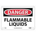 Nmc Danger Flammable Liquids Sign, D38A D38A