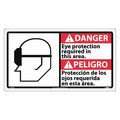 Nmc Danger Eye Protection Required Sign - Bilingual DBA2R