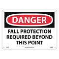 Nmc Danger Fall Protection Required Beyond This Point Sign D528AB