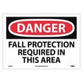 Nmc Danger Fall Protection Required In This Area Sign D529PB