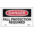 Nmc Danger Fall Protection Required Label, Pk5 D674AP