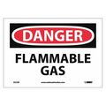 Nmc Danger Flammable Gas Sign, D276P D276P