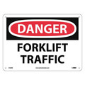 Nmc Danger Forklift Traffic Sign, D536RB D536RB