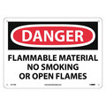 Nmc Danger Flammable Material Sign, D117AB D117AB