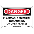 Nmc Danger Flammable Material Sign, D117R D117R